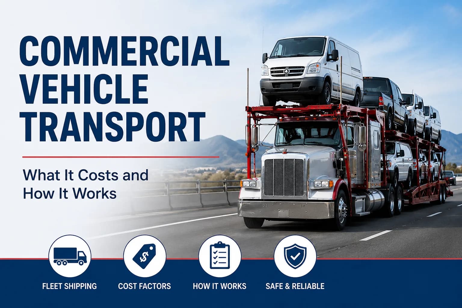 Commercial vehicle transport — what it costs and how it works