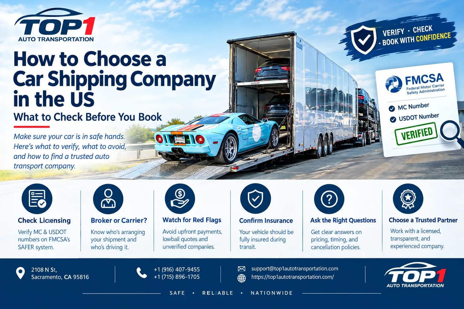 How to choose a car shipping company in the US — what to check before you book