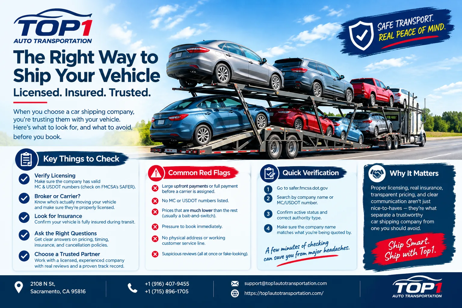 Red flags when choosing a car shipping company — what to check and what to avoid
