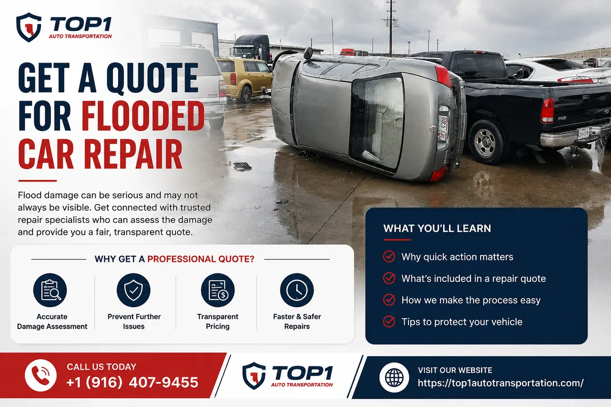 Flood-damaged vehicles after severe water exposure — when repair quotes often lead to a total loss